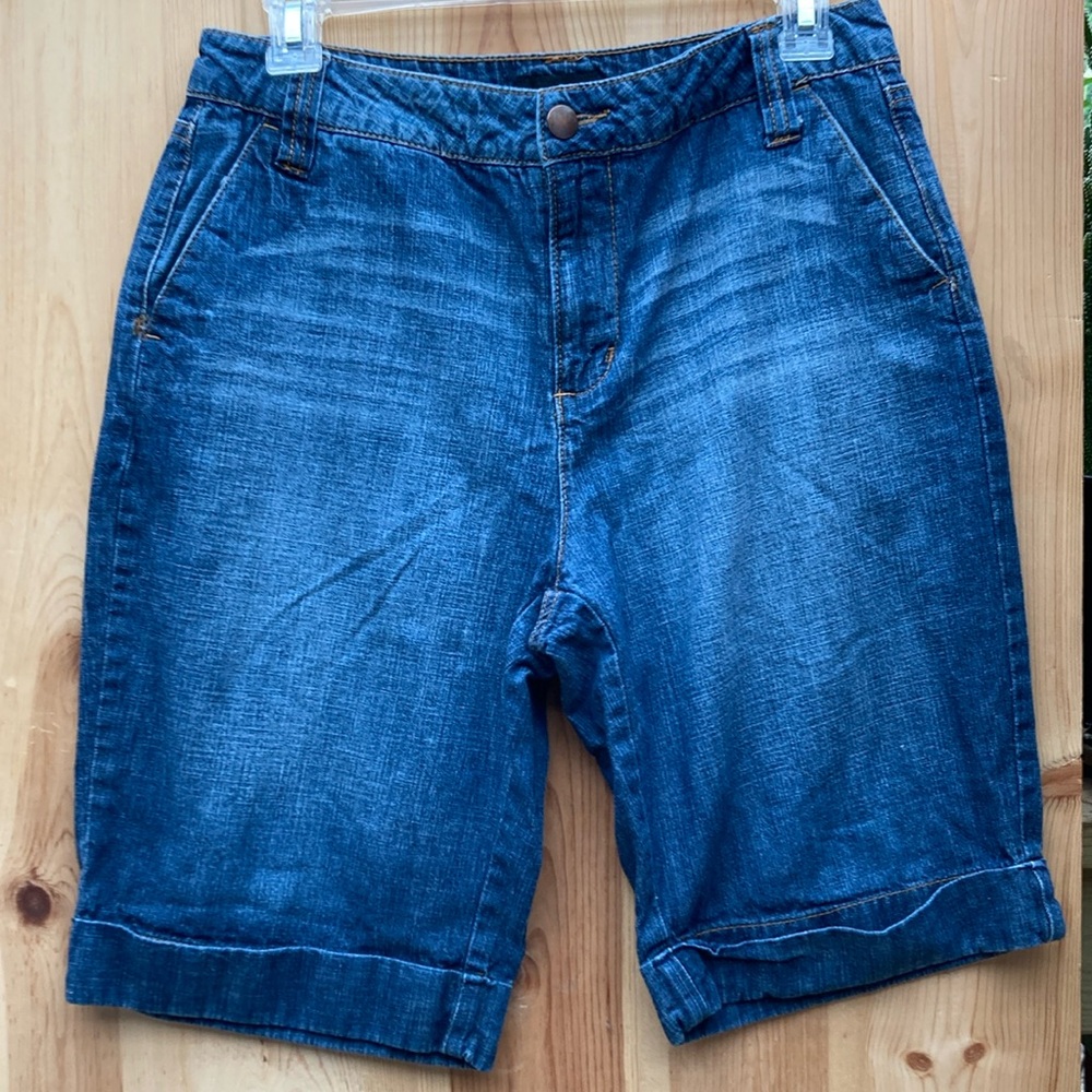 A.N.A Blue Jean Bermuda Shorts, Size 8